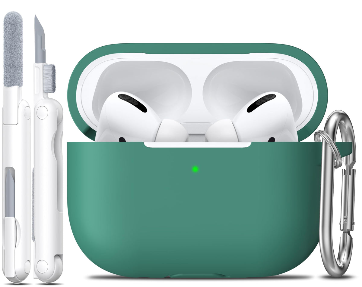 R-fun for AirPods Pro 3 Case Soft Silicone Protective Cover, Black