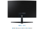 Samsung 24" Essential S3 (S36GD) Series FHD 1800R Curved Computer Monitor