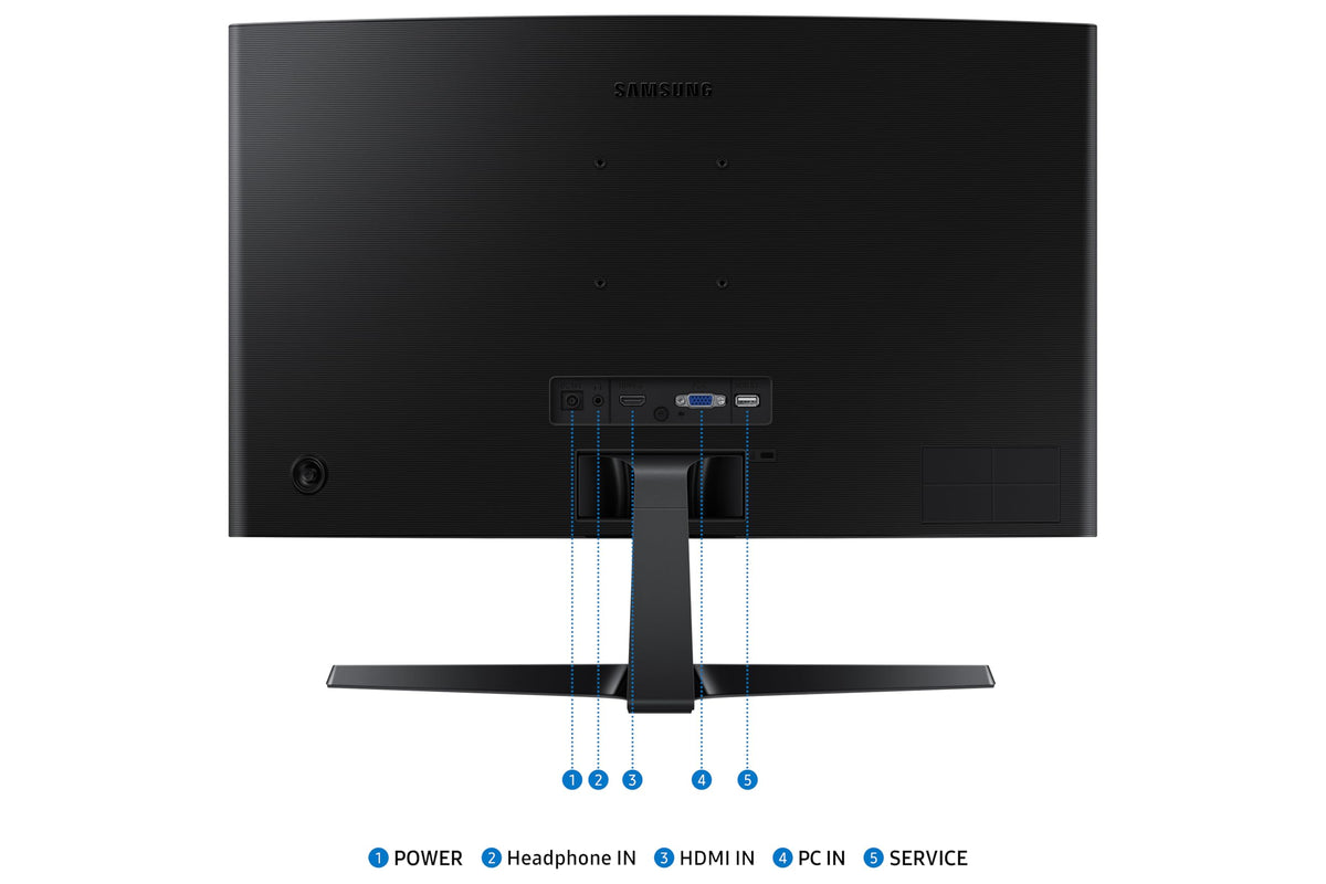 Samsung 24" Essential S3 (S36GD) Series FHD 1800R Curved Computer Monitor