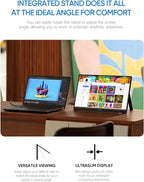 ARZOPA Portable Monitor 15.6" 1920×1080 FHD IPS Portable Monitor for Laptop with Kickstand, Ultra-Slim Second Screen for Laptop/PC/Mac/PS3/4/5/Xbox - USB C & HDMI Connectivity - A1