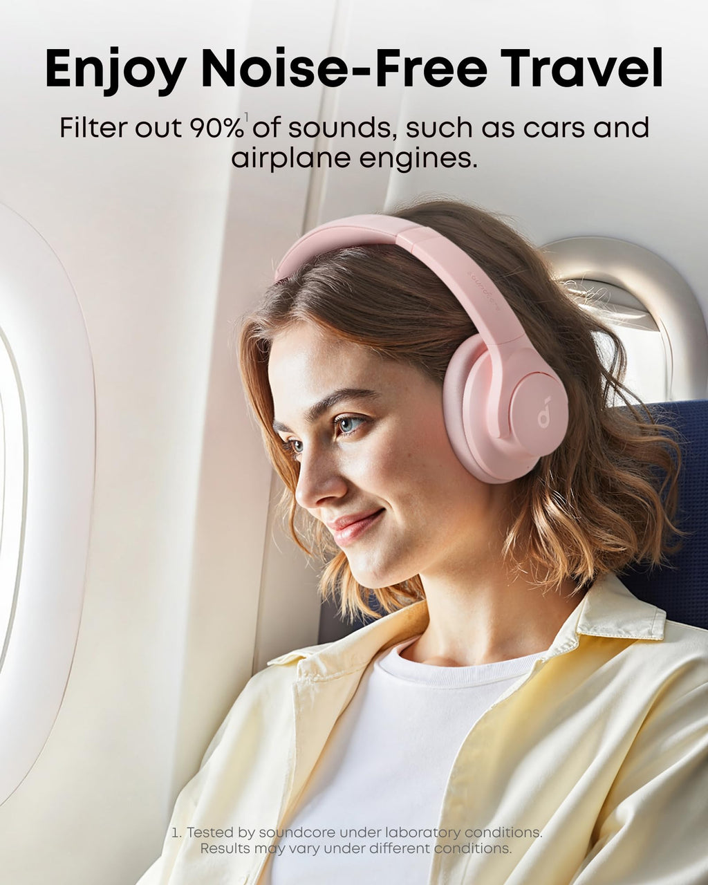 Soundcore by Anker Q20i Headphones with Protective Case, Blue, Bundle