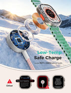 Travel Essentials,3 in 2 USB C Cable for Apple Watch Charger,iPhone Charger,Multi Charging Cable,Cruise Vacation Camping Essentials,Portable for iWatch Series 12-2/Ultra/SE & iPhone 18 17-12,Car,Pink