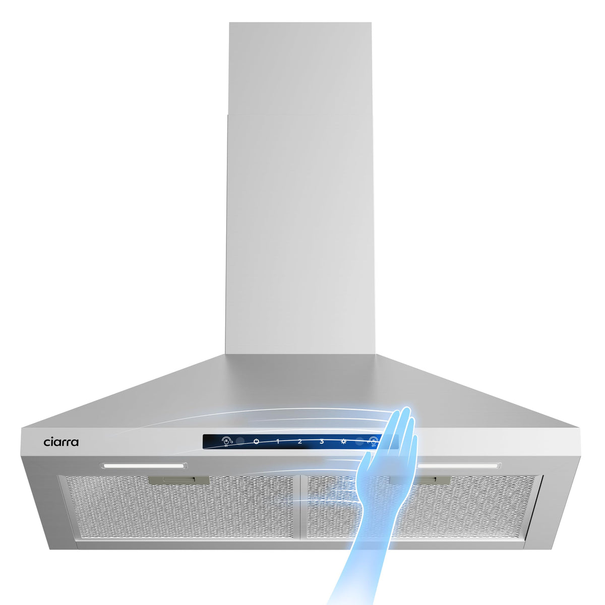 CIARRA Portable Range Hood, 2-Speed Desktop Kitchen Exhaust Fan