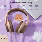Candy Bila Wired Kids Headphones for School, Over-Ear for Boys Girls