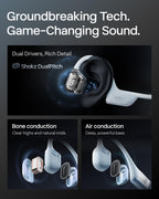 SHOKZ OpenRun Pro 2 Bone Conduction Bluetooth Sport Headphones, Black