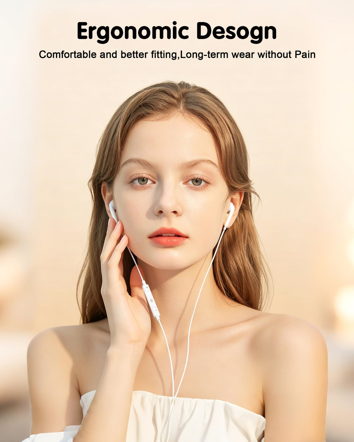2 Pack [Apple MFi Certified] Wired Earphones for iPhone 14 13 12 11 Pro Max