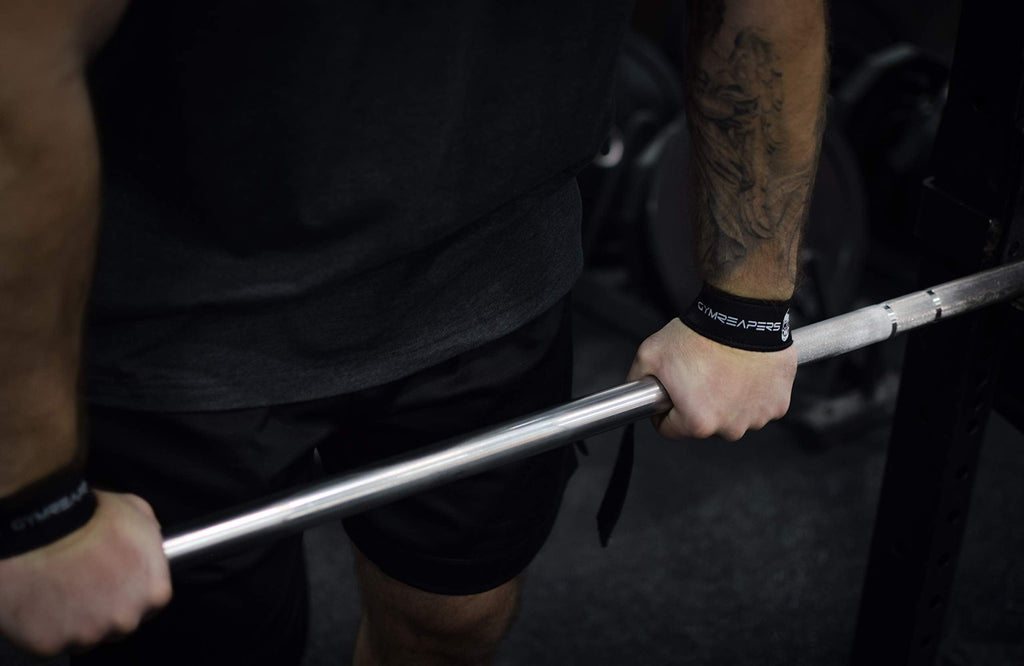 Gymreapers Lifting Wrist Straps for Weightlifting, Bodybuilding, Powerlifting, Strength Training, & Deadlifts - Padded Neoprene with 18" Cotton