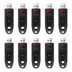 SanDisk Ultra 64GB USB Flash Drive USB 3.0 up to 130MB/s Read - Pack of 3