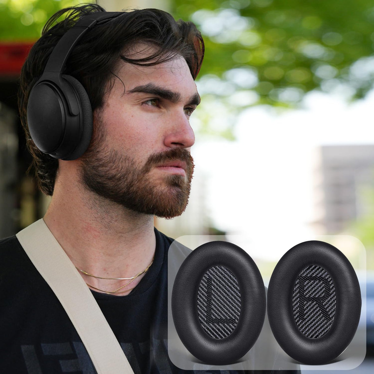 SoloWIT Earpads for Bose QC35 & QC35 ii - Brilliant Blue