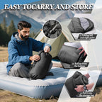 Sleeping Bag for Camping,Sleeping Bags for Adults Backpacking Waterproof,3 Seasons Adult Blanket,Small Packed Ultralight Carry Bag, Soft,Thick and Warm,for Outdoor Camping,Travel,Hiking