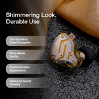 Linsoul KZ ZS10 Pro, 4BA+1DD 5 Driver in Ear Monitor, HiFi Wired Earbuds, Gaming Earbuds, Hybrid IEM Earphones with Stainless Steel Faceplate, Detachable Cable for Musician(with Mic, Dark Black)