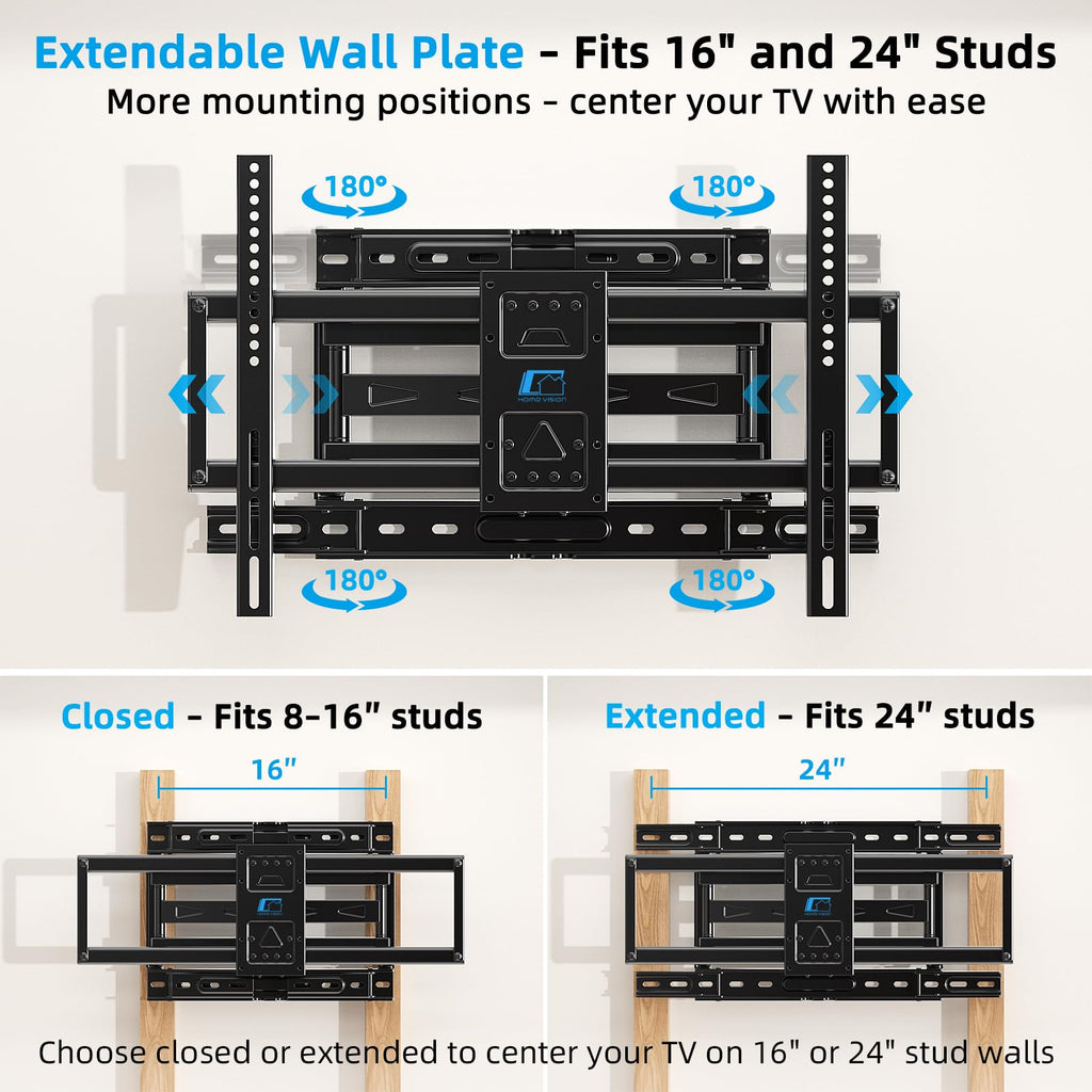 HOME VISION Heavy Duty Tilt TV Wall Mount for 32-86 Inch Flat/Curved Screen