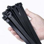 Armpow 18 inch Black Zip Ties Heavy Duty 100 PACK, 220 LBS Ultra Exclusive Strong Plastic Wire Ties, Large Cable Ties Extra Long Tie Wraps, Indoor and Outdoor UV Resistant