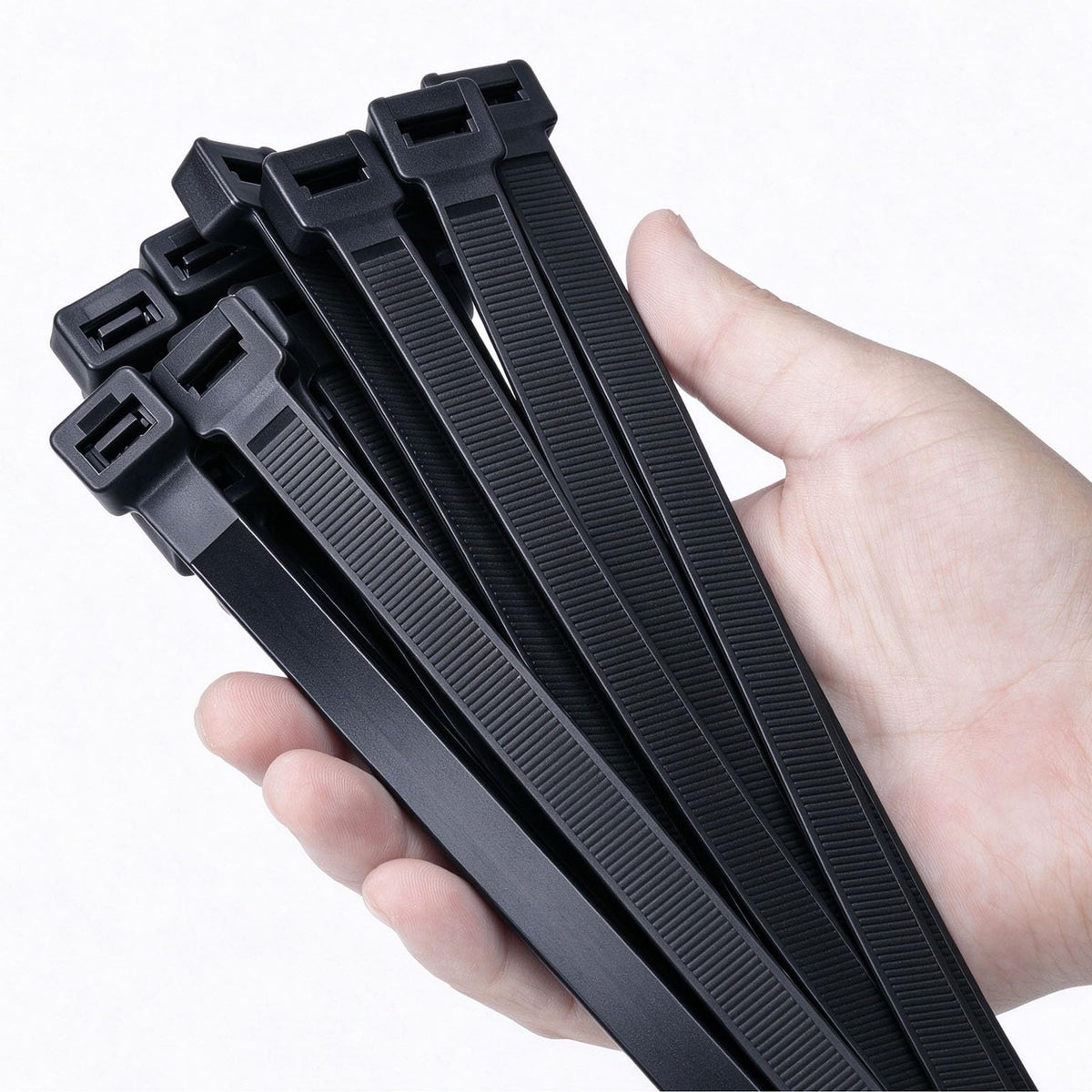 Armpow 18 inch Black Zip Ties Heavy Duty 100 PACK, 220 LBS Ultra Exclusive Strong Plastic Wire Ties, Large Cable Ties Extra Long Tie Wraps, Indoor and Outdoor UV Resistant