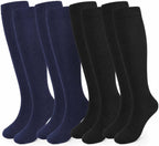 Compression Socks, (2/4/6/7 Pairs) for Men & Women 15-20 mmHg is Best for Athletics, Running, Flight Travel, Support
