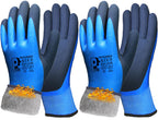 Winter Work Gloves Thermal Fleece Liner Waterproof Coating Superior Grip for Cold Weather Car Washing Gardening Fishing Multipurpose