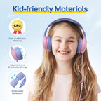 EarFun K1 Kids Headphones Wired with Mic, Volume Limit Headphones for Kids