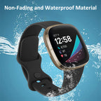 AK Straps for Fitbit Sense 2/Fitbit Sense/Fitbit Versa 4/Fitbit Versa 3 Straps for Women Men,Silicone Sport Classic Soft Replacement Straps Compatible with Fitbit Versa 3/Versa 4/Sense/Sense 2