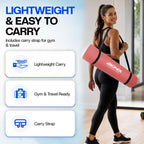 Bionix Yoga Mat For Women Men, Thick Pilates Exercise Mat, Home Gym Fitness