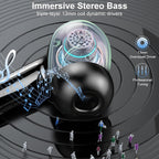 Wireless Earbuds, Bluetooth 5.4 Ear Buds, LED Power Display, 6D Bass Stereo