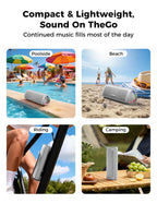 Bluetooth Speaker, 20W HD Sound, Portable Wireless, IPX5 Waterproof, Up to 24H Playtime, TWS Pairing, for Home/Party/Outdoor/Camping/Beach Essentials, Electronic Gadgets, Birthday Gift (Teal)