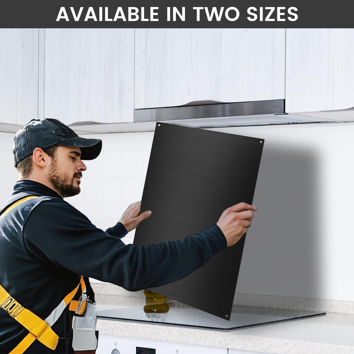 12"x29.5" Stainless Steel Backsplash - Ultra Flat & Easy to Clean, Protect Wall from Splash & Stain - Kitchen Stove Backsplash Panel for Oven & Range Hood with Pre-Drilled Holes