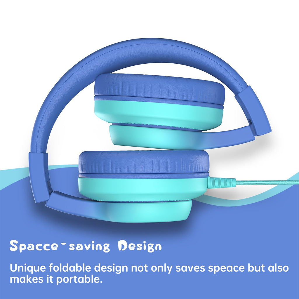 Candy Bila Wired Kids Headphones for School, Over-Ear for Boys Girls