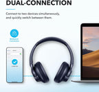 Soundcore by Anker Q20i Headphones with Protective Case, Blue, Bundle