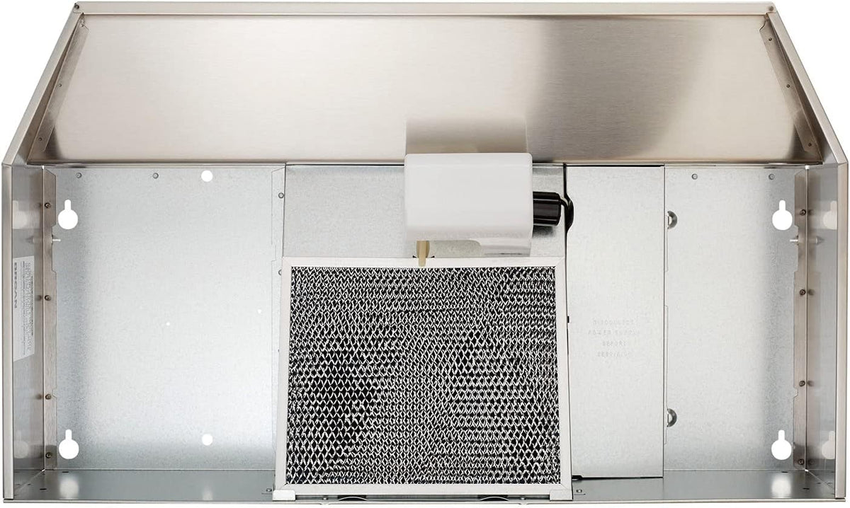 Broan-NuTone 413604 Non-Ducted Ductless Range Hood Insert with Light, Exhaust Fan for Under Cabinet, 36-Inch, Stainless Steel