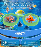 Kids Swimming Goggles for Boys & Girls Aged 6-14, Anti-Fog