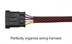 100ft - 1/2 inch PET Expandable Braided Sleeving – Black – Alex Tech Braided Cable Sleeve