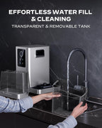 Silonn Ice Maker Countertop, 9 Cubes Ready in 6 Mins, 26lbs in 24Hrs, Self-Cleaning Ice Machine with Ice Scoop and Basket, 2 Sizes of Bullet Ice for Home Kitchen Office Bar Party
