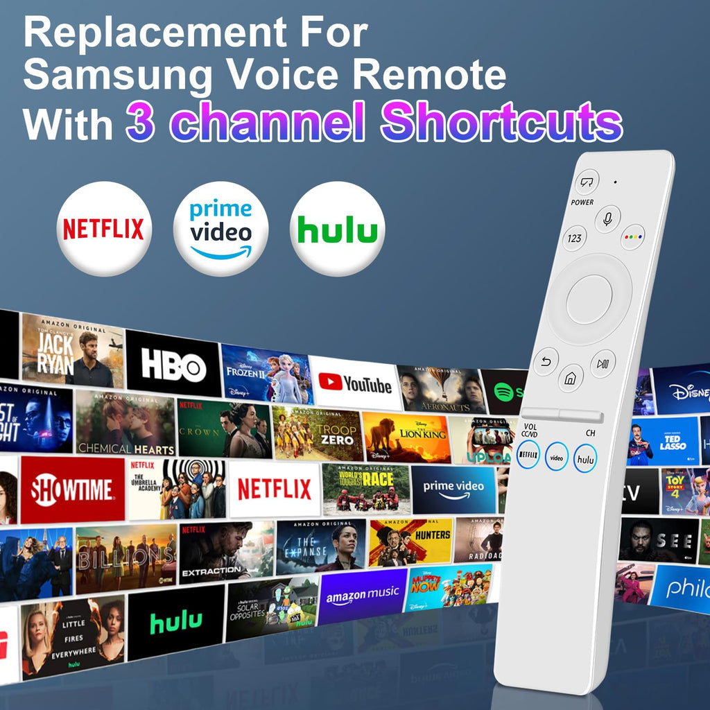 Universal Remote for All Samsung TV Remote, Replacement Compatible with All Samsung LED, LCD, QLED, HDTV, 3D Series Smart TVs (BN59-01259B)