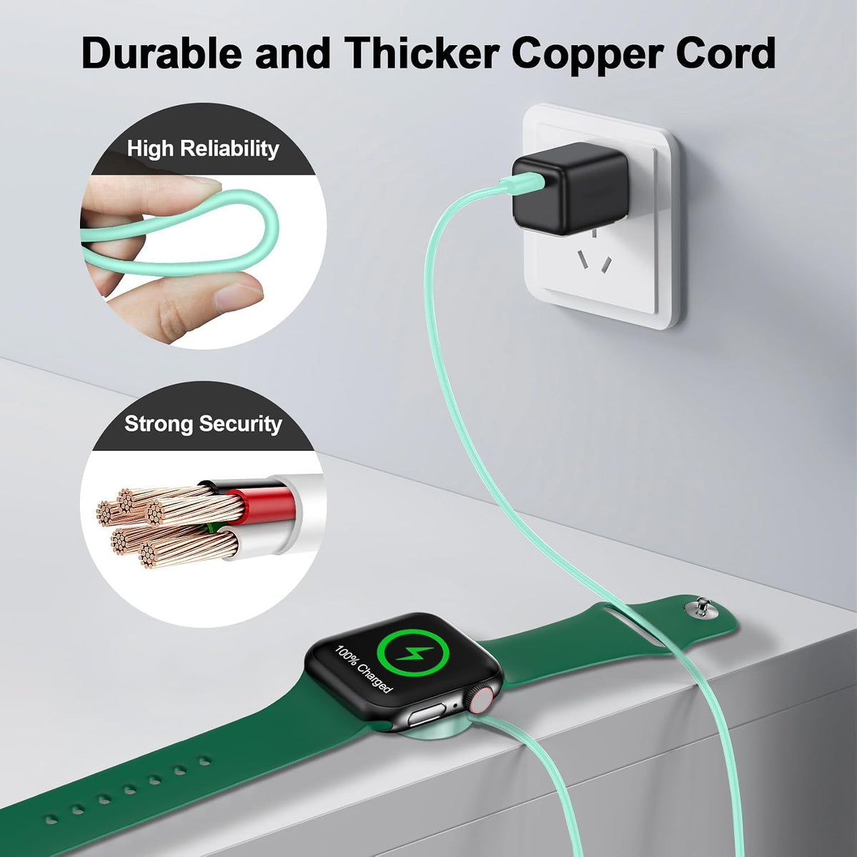 2026 Upgraded for Apple Watch Charger Magnetic USB C Charging Cable