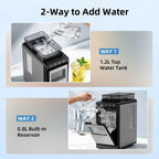Countertop Portable Ice Maker, 8 Cubes in 6 Mins Fast Ice Making, 26Lbs Ice Per Day Auto Self-Cleaning Ice Machine with Ice Basket & Scoop, Compact Mini Ice Maker for Home Kitchen Office Bar RV Travel