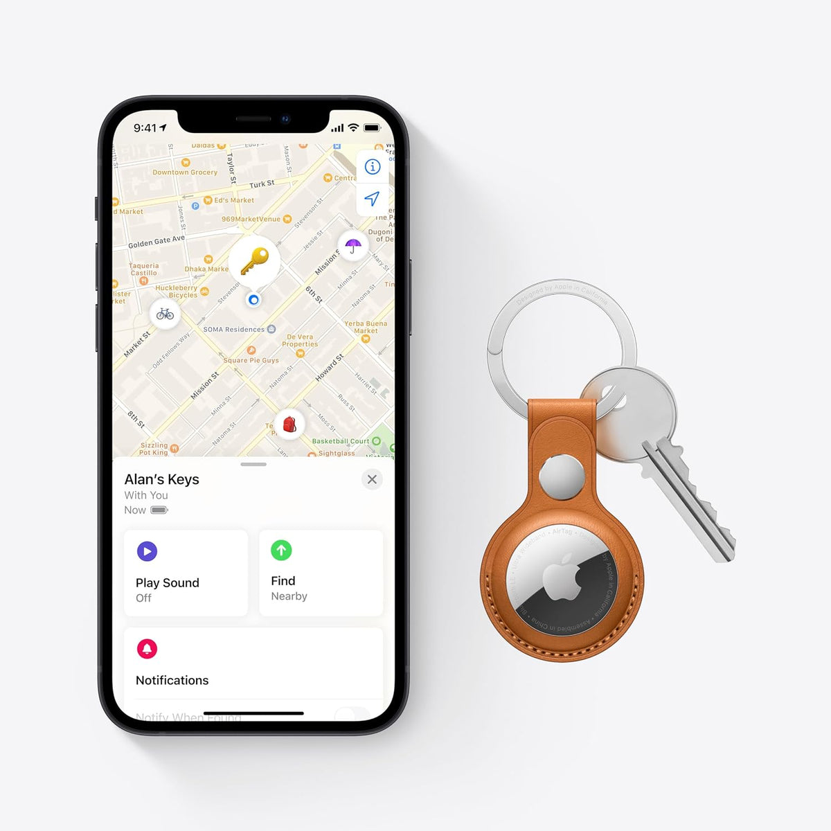 Apple AirTag (1st Generation). Keep Track of and find Your Keys, Wallet, Luggage, Backpack, and More. Simple one-tap Set up with iPhone or iPad, Bluetooth