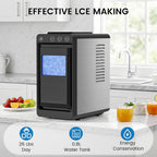 COWSAR Nugget Countertop Ice Maker, Automatic Ice Dispenser, 33 lbs/Day Chewable Pellet Ice Machine with Self-Cleaning & Measured Dispensing, Portable Ice Maker for Home, Kitchen, Office