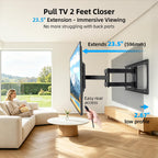 HOME VISION Heavy Duty Tilt TV Wall Mount for 32-86 Inch Flat/Curved Screen