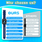 Kids Smart Watches Girls Age 5-12, 26 Games High-Resolution Touchscreen Kids Watch with Video Camera Music Player Pedometer Flashlight 12/24 hr Educational Toys Birthday Gifts for Girls Ages 6 7 8
