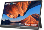ARZOPA Portable Monitor 15.6" 1920×1080 FHD IPS Portable Monitor for Laptop with Kickstand, Ultra-Slim Second Screen for Laptop/PC/Mac/PS3/4/5/Xbox - USB C & HDMI Connectivity - A1