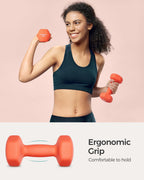 SONGMICS Hex Neoprene Dumbbells, 1/2/3/4/5KG Pair Weights for Fitness Training