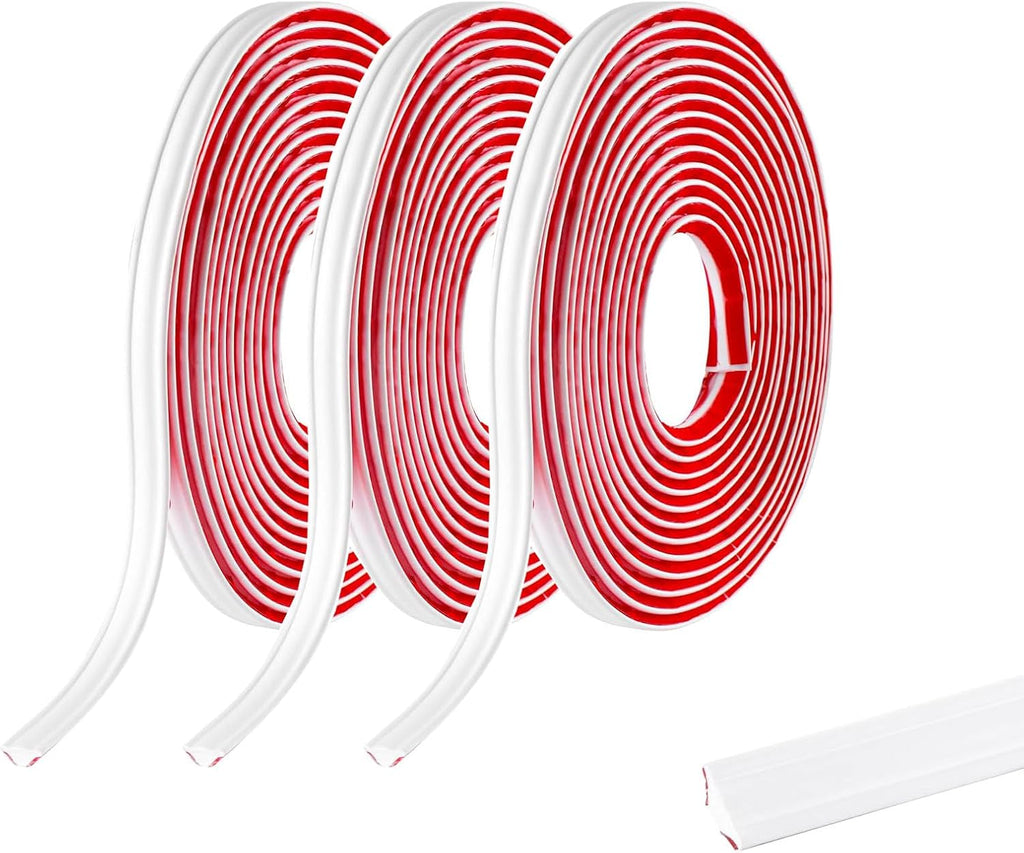 Zayejod PVC Quadrant Trim Laminate Beading Self Adhesive Matte White