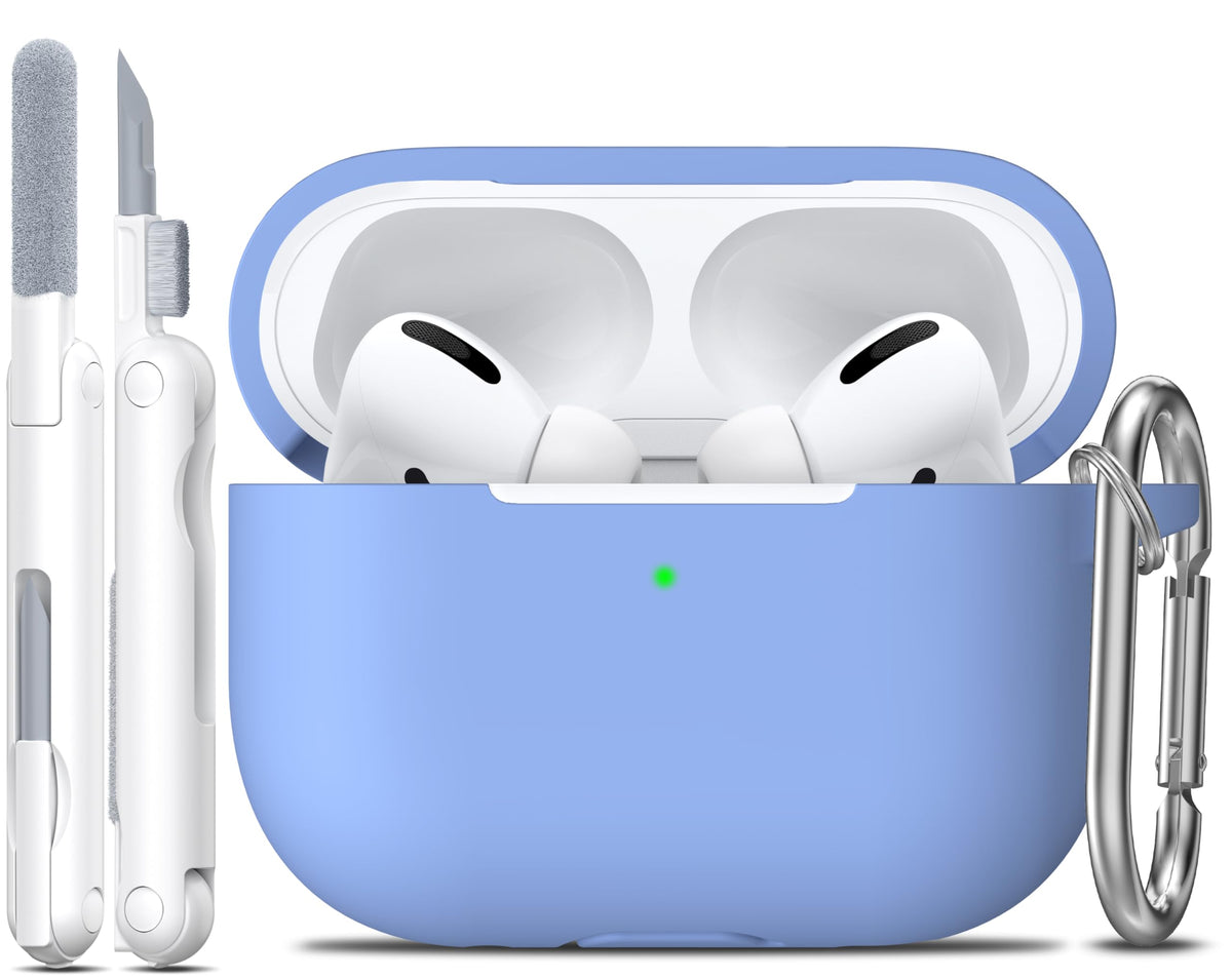 R-fun for AirPods Pro 3 Case Soft Silicone Protective Cover, Black