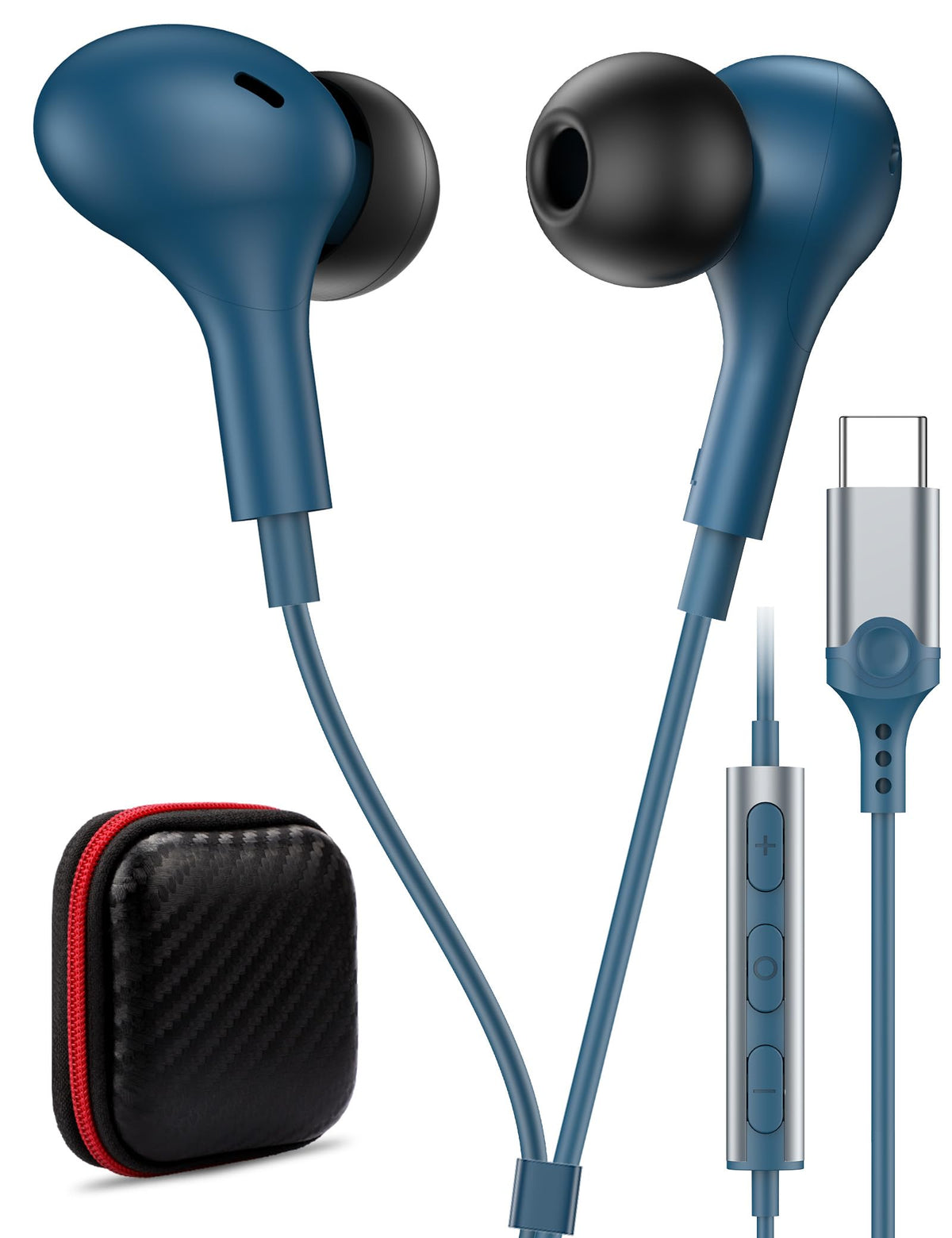 USB C Headphone for Samsung S26 S25 FE S24 A16 A17 Z Wired Earbuds Magnetic