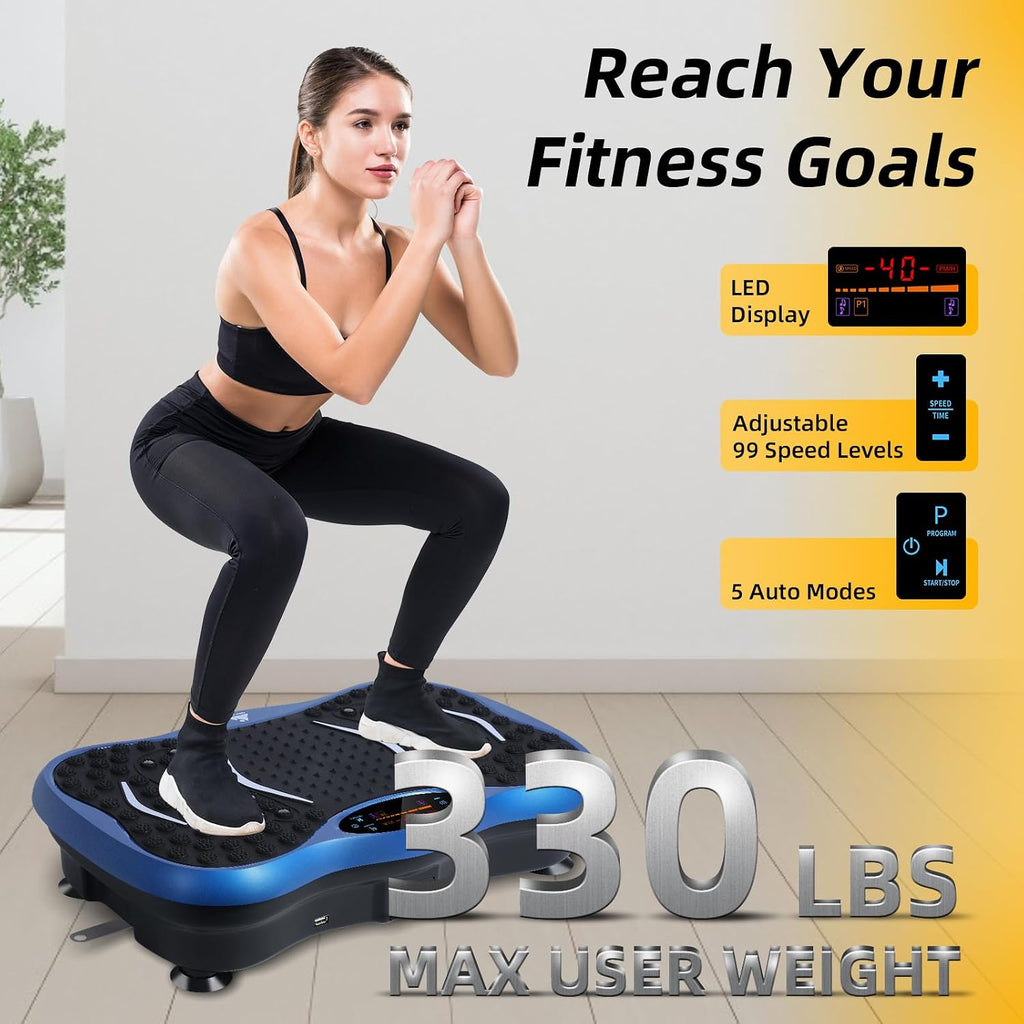 EVOLAND Vibration Plate Exercise Machine, Fitness Vibration Trainer