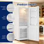 Apartment 7.1 Cu.Ft Refrigerator with Bottom Freezer Red