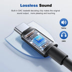 Htrenc USB C to 3.5mm Headphone Jack Adapter, 2 Pack