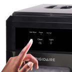 Frigidaire EFIC237 Countertop Crunchy Chewable Nugget Ice Maker, 44lbs per day, Black Stainless