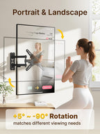 monTEK Full Motion Small TV Wall Mount for 13-43 Inch TVs up to 44 lb
