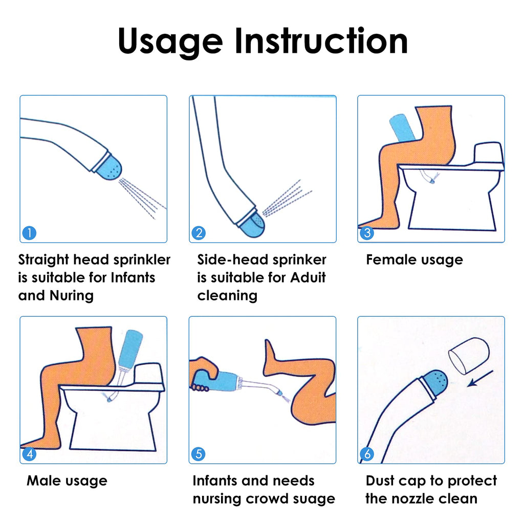 Portable Bidet 2 Pack, RUFCRIL 500ml Peri Bottle Postpartum, Boilable TPE